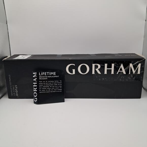 Gorham Studio Oversized Serving 3pc Set 18/10 Stainless Flatware in Box READ SEE - Picture 8 of 10